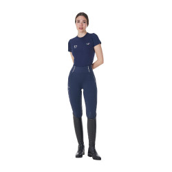 Camiseta ecuestre mujer Equestro x FISE slim manga corta