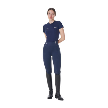 Camiseta ecuestre mujer Equestro x FISE slim manga corta