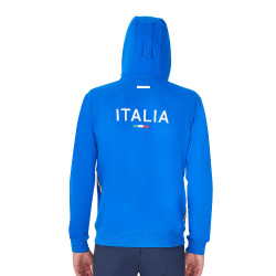 Sudadera polar hombre Equestro x FISE Azul de Savoie