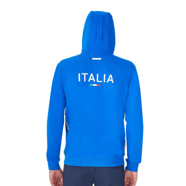 Sudadera polar hombre Equestro x FISE Azul de Savoie