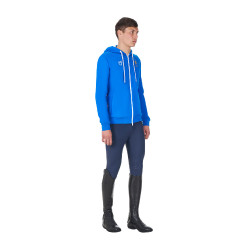Sudadera polar hombre Equestro x FISE Azul de Savoie