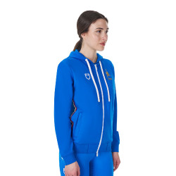 Sudadera polar para mujer Equestro x FISE Azul de Savoie Sudadera polar para mujer Equestro x FISE Azul de Savoie