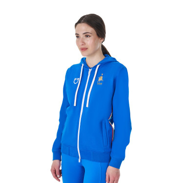 Sudadera polar para mujer Equestro x FISE Azul de Savoie Sudadera polar para mujer Equestro x FISE Azul de Savoie