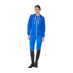 Sudadera polar para mujer Equestro x FISE Azul de Savoie Sudadera polar para mujer Equestro x FISE Azul de Savoie