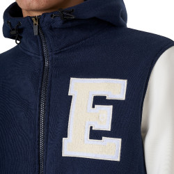 Sudadera equitación hombre Equestro bicolor con cremallera Sudadera equitación hombre Equestro bicolor con cremallera