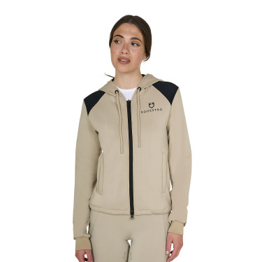 Sudadera crop con capucha Equestro mujer equitación Sudadera crop con capucha Equestro mujer equitación