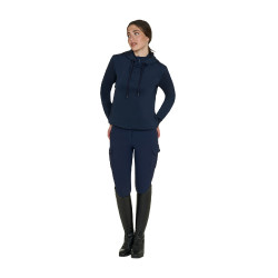 Sudadera de mujer Equestro con cortes Americana marina Azul marino