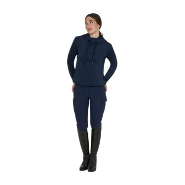 Sudadera de mujer Equestro con cortes Americana marina Azul marino