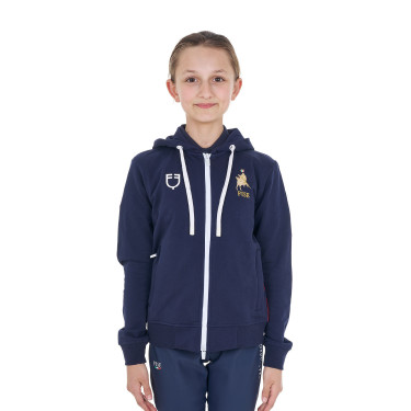Sudadera infantil de equitación Equestro x FISE unisex