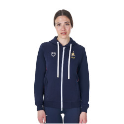 Sudadera ecuestre mujer Equestro x FISE con capucha Sudadera ecuestre mujer Equestro x FISE con capucha