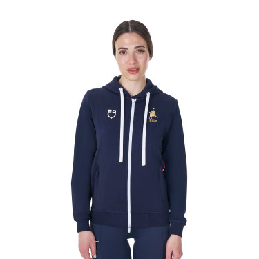Sudadera ecuestre mujer Equestro x FISE con capucha Sudadera ecuestre mujer Equestro x FISE con capucha