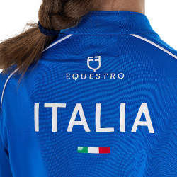 Capa base infantil unisex Equestro x FISE Azul de Savoie