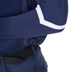 Camiseta interior de entrenamiento para hombre Equestro x FISE Americana marina Azul marino