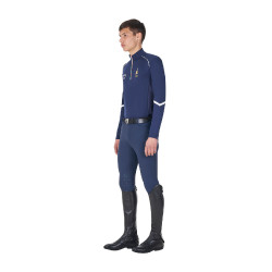 Camiseta interior de entrenamiento para hombre Equestro x FISE Americana marina Azul marino