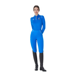Capa base de entrenamiento para mujer Equestro x FISE Azul de Savoie