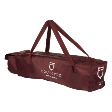 Juego de protectores de transporte y protector de cola Equestro con parche de caucho Burdeos