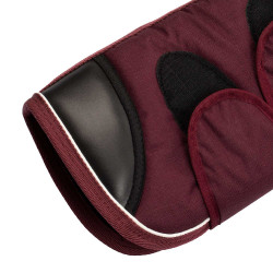 Juego de protectores de transporte y protector de cola Equestro con parche de caucho Burdeos