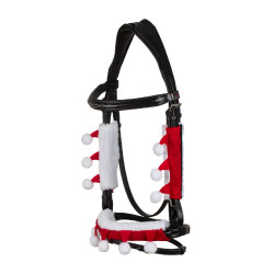Set navideño Supreme cubre-muserola + protecciones de montantes Roja Rojo