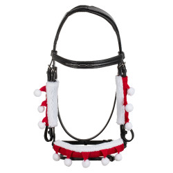Set navideño Supreme cubre-muserola + protecciones de montantes Roja Rojo