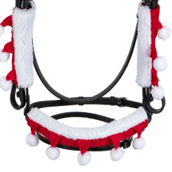 Set navideño Supreme cubre-muserola + protecciones de montantes Roja Rojo