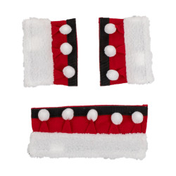 Set navideño Supreme cubre-muserola + protecciones de montantes Roja Rojo