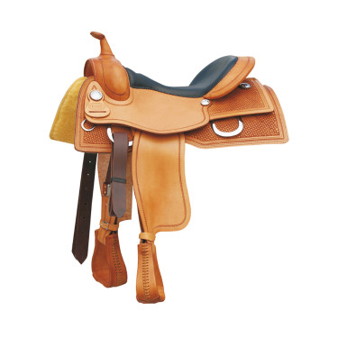 Silla western Pool’s Genuine Working Cow 555 Classic Natural Marr&amp;amp;amp;oacute;n