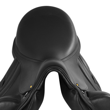 Silla de doma monoflap Equestro de cuero Negro Silla de doma monoflap Equestro de cuero Negro