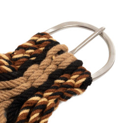 Cincha de mohair para equitación Pool’s con refuerzo de cuero