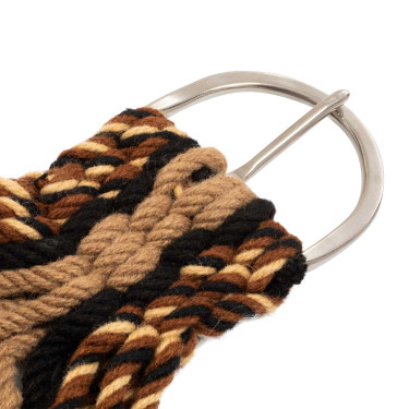 Cincha de mohair para equitación Pool’s con refuerzo de cuero