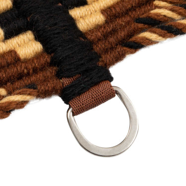 Cincha de mohair para equitación Pool’s con refuerzo de cuero