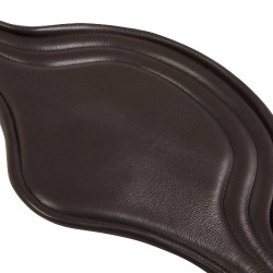 Cinch de salto Equestro de cuero con protector de hebillas Marrón oscuro Marrón Cinch de salto Equestro de cuero con protector de hebillas Marrón oscuro Marrón