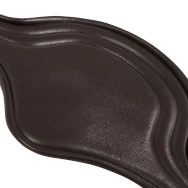 Cinch de salto Equestro de cuero con protector de hebillas Marrón oscuro Marrón Cinch de salto Equestro de cuero con protector de hebillas Marrón oscuro Marrón