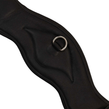 Cincha de doma Equestro de cuero suave Negro
