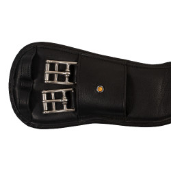 Cincha de doma Equestro de cuero suave Negro