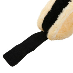 Cincha de doma de cuero Equestro Negro