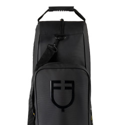 Bolsa para botas y casco Equestro en tejido técnico Negro
