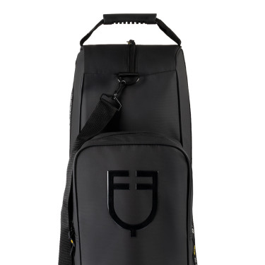 Bolsa para botas y casco Equestro en tejido técnico Negro