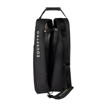 Bolsa para botas y casco Equestro en tejido técnico Negro