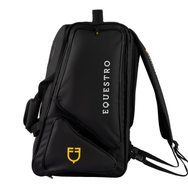 Bolsa para botas Equestro de tejido técnico con diseño inteligente Negro