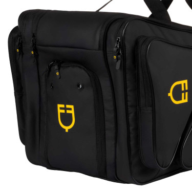 Bolsa para botas Equestro de tejido técnico con diseño inteligente Negro