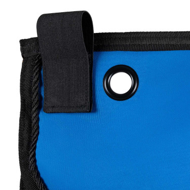 Cortina larga para box Equestro x FISE con logo bordado Azul de Savoie