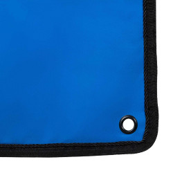 Cortina larga para box Equestro x FISE con logo bordado Azul de Savoie