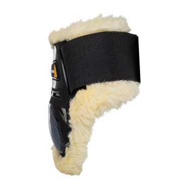 Protector de menudillos Equestro con borreguillo sintético Negro Protector de menudillos Equestro con borreguillo sintético Negro