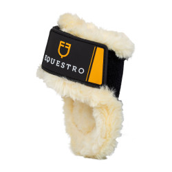 Protector de menudillos Equestro con borreguillo sintético Negro Protector de menudillos Equestro con borreguillo sintético Negro