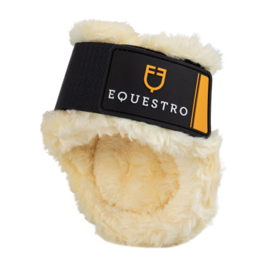Protector de menudillos Equestro con borreguillo sintético Negro Protector de menudillos Equestro con borreguillo sintético Negro