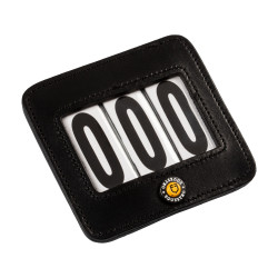 Porta-número de concurso Equestro 3 cifras 9×8 cm Negro