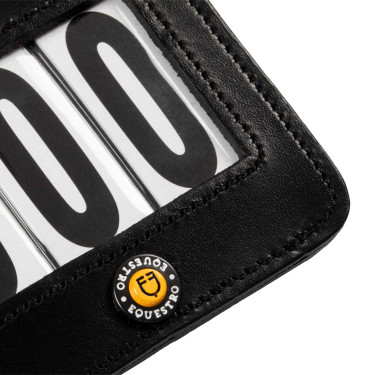 Porta-número de concurso Equestro 3 cifras 9×8 cm Negro