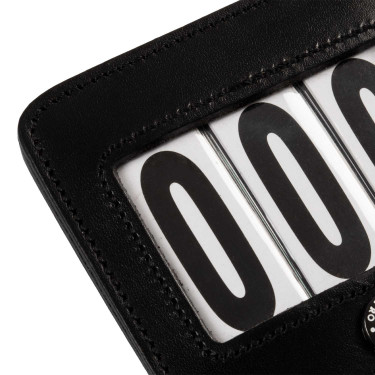Porta-número de concurso Equestro 3 cifras 9×8 cm Negro