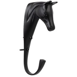 Soporte para brida de caballo en latón macizo Supreme Negro