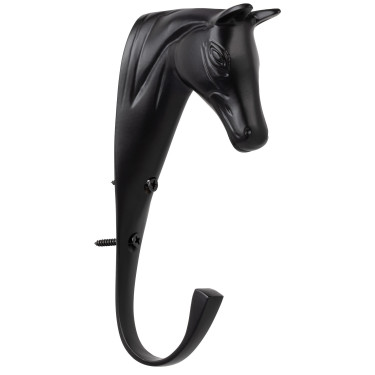 Soporte para brida de caballo en latón macizo Supreme Negro